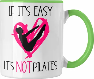 Produktbild von Trendation - Lustige Pilates-Lehrerin Tasse Geschenk für Pilates-Liebhaberinnen (Grün)