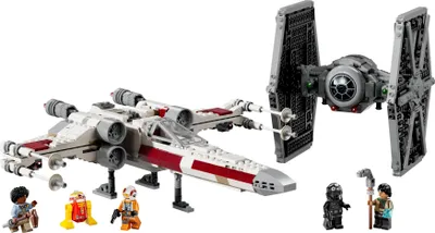Produktbild von LEGO Star Wars Mashup aus TIE Fighter & X-Wing, baubare Spielzeug Sternjäger, Geschenkidee für Kinder, anpassbare Sternenschiffe, Geschenk für Jungen, Mädchen und alle Fans 75393