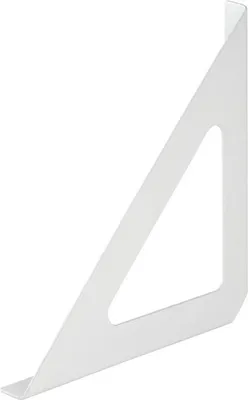 Produktbild von Dolle Regalträger Tri 19 x 19 cm weiß Metall