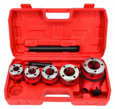 Rohrgewindeschneider Set AWTOOLS 5-teilig 3/8" bis 1-1/4" mit Ratsche