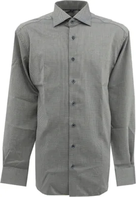 Produktbild von 30199 Eterna, ,  Herren langarm Hemd, Popeline, blau weiß gemustert, 48