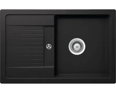 Produktbild von SCHOCK Spüle LIMA D-100S in NERO mit Excenterbedienung