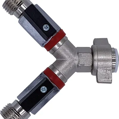 Immagine prodotto di Valvola di Intercettazione 2 Vie per Riduttore di Pressione, 1/2" IG e 2x 1/2" AG