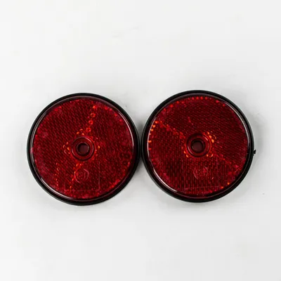 Productafbeelding van Reflector, rood, 60mm, schroefdraad, 2 stuks in blisterverpakking