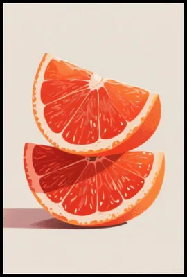Produktbild von Plakat 61x91,5cm Orangen Retro Vintage für das Wohnzimmer