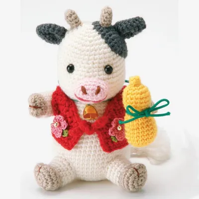 Produktbild von Olympus Amigurumi Häkelset – Traditionelle Kürbiskuh von Hiromi Fukumura