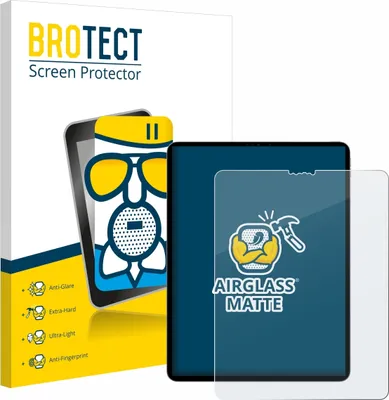 Produktbild von BROTECT Entspiegelungs Schutzglas für Apple iPad Pro 12.9" 2022 (6. Gen.) Schutzfolie Panzer Folie Glas Display Schutz matt