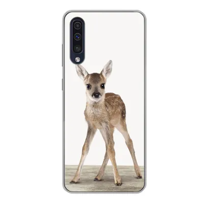 Produktbild von MuchoWow® Handyhülle Schutzhülle Hülle für Samsung Galaxy A50 Hirsche - Baby-Hirsche - Tiere - Mädchen - Jungen - Kinder Silikon Softcase Handy Hülle - Mobiltelefonhülle