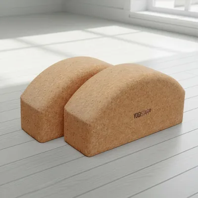 Produktbild von Yogablock yogiblock® halbrund - cork - 2er-Set