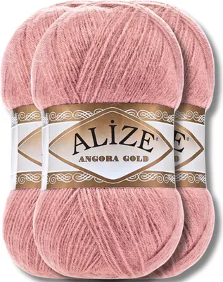 Produktbild von Alize 3x 100g Angora Gold Wolle, Uni, Häkeln, Stricken (144)