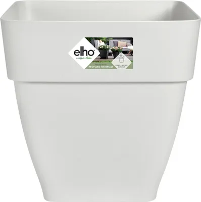 Produktbild von Elho Blumentopf vibia campana 36x35x36cm Abstandhalter eckig Übertopf Pflanzkasten Pflanzentopf Kunststoff weiß