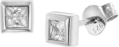 trendor 68253 Damen-Ohrringe 925 Silber Zirkonia Ohrstecker 1