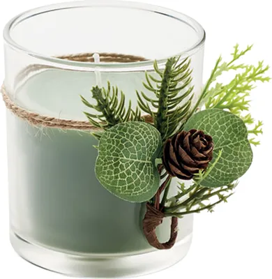 Produktbild von MidOcean - Kerzenhalter "Forest", weihnachtliches Design MO966 (8,5 cm x 10 cm x 8,5 cm) (Grün)