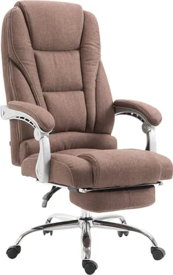 Zdjęcie produktu dla Ergonomiczne krzesło biurowe - Krzesło biurowe - Płynna regulacja wysokości siedziska. Kolor: brązowy