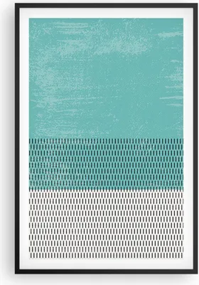 Produktbild von Gerahmtes Poster - Schwarzer Rahmen - Abstraktion Modern Striche - 61x91,5 cm - Wand Bild - Wanddeko - Wandbilder - Kunstposter - Wandposter - Bilderrahmen - Bilder - Kunstdruck - P2BPA61x91-4639