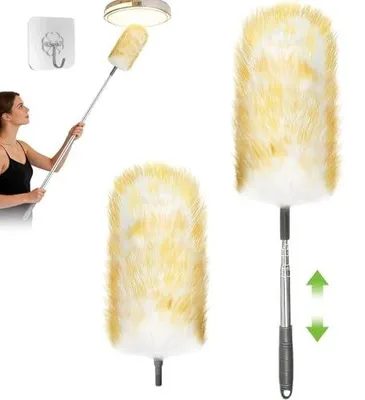 Zdjęcie produktu dla Szczotka teleskopowa do kurzu  wełnawysuwana 130 cm 2 szt.