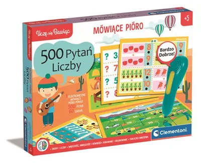 Productafbeelding van Spreekpen 500 vragen: Getallen. Ik leer spelenderwijs. Poolse taal. Clementoni 50783