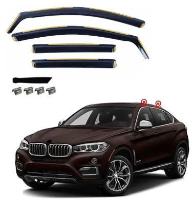 Image de Déflecteurs de vent pour BMW X6 F16 (2014–2018) - Lot de 4