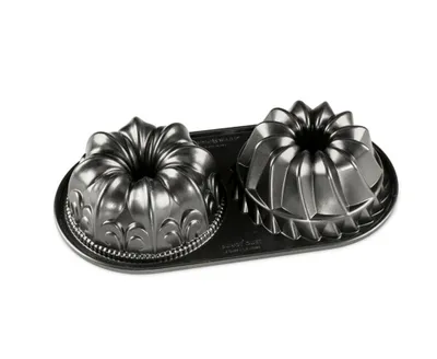 Obrázok produktu pre Forma na bábovku Nordic Ware Bundt Duet strieborná - 2 kusy
