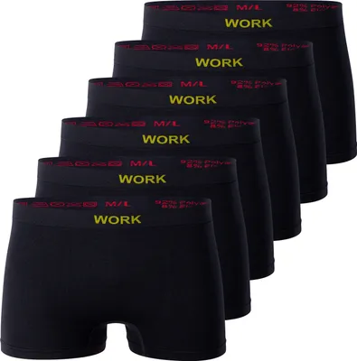 Produktbild von Cotton Prime® 6er Pack Boxershorts WORK S/M schwarz