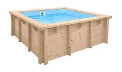 Produktbild von Interline Holzpool Bali Rechteck 210x210cm, 50700234