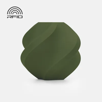 Produktbild von BambuLab PLA Matte Filament mit Spule 1kg Mit Spule Dunkelgrün (11501)