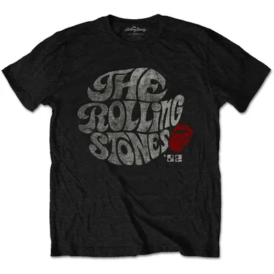 Produktbild von The Rolling Stones - "´82" T-Shirt Logo für Herren/Damen Uni RO1284 (L) (Schwarz)