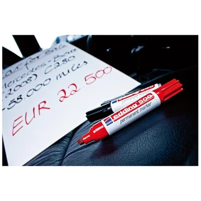 Produktbild von edding Permanentmarker 500 4-500009 2-7mm nachfüllbar Keilspitze rosa