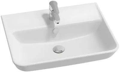 Produktbild von Struktura Waschbecken, 60 cm, ungeschliffen, für Säule oder zum Aufhängen, Weiß