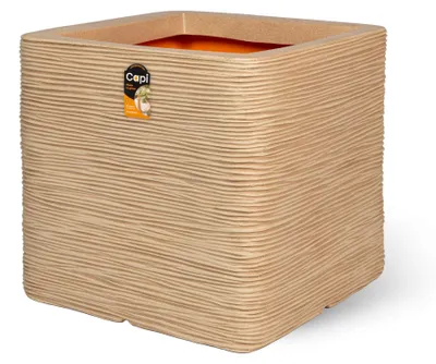 Produktbild von Capi Europe - Blumentopf quadratisch Rib NL - Terra - 40x40 - KTER903
