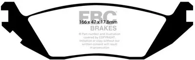 Immagine prodotto di Set pastiglie freno, freno a disco EBC BRAKES DP41639R