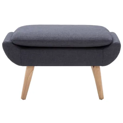 Immagine prodotto di Poggiapiedi in Tessuto 73x43x42 cm Grigio Scuro