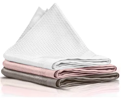 Image de Lingettes de nettoyage en microfibre de qualité supérieure, pour un éclat sans traces, lot de 3