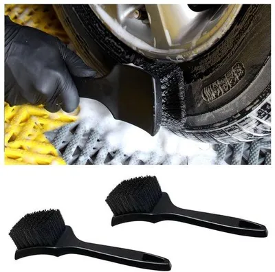 Image de Brosse de nettoyage pour voiture noire, antidérapante, lot de 2