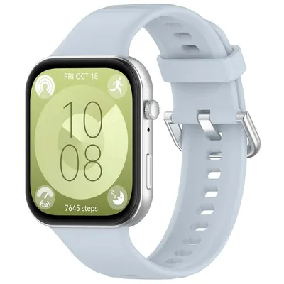 Produktbild von Bizon Strap Uhr Silikon Pro Huawei Watch Fit 3 hellblau