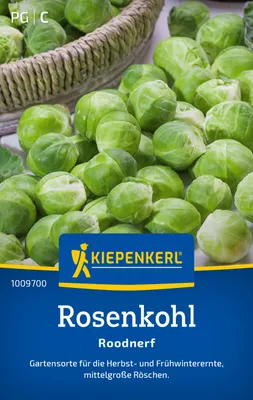 Produktbild von Kiepenkerl Rosenkohlsamen Roodnerf Brassica oleracea gemmifera 150 Pflanzen