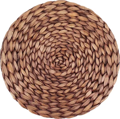 Produktbild von DigiRigi® Platzmatten-Set aus Seegras & Wasserhyazinthe, rund, abwischbar, Ø 35 cm, Höhe 1 cm, natürliche Tischuntersetzer