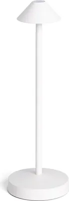 Produktbild von LED Tischlampe Tragbar Außen Metall mit Batterie USB wiederaufladbar Magatzi Weiß