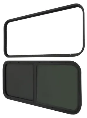 Imagen del producto de Solidchoice - Ventana para caravana con mosquitera, 1000 x 400 mm