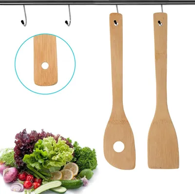 Produktbild von Holz-Küchen-Kochgeschirr-Set 8-teilig aus Naturmaterial