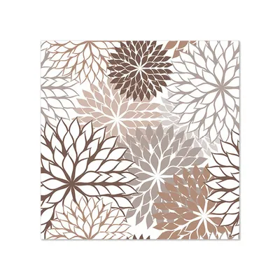 Produktbild von Servietten, 3-lagig 1/4-Falz 25 cm x 25 cm taupe "Floralies"