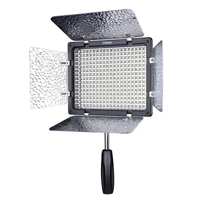 Produktbild von YN-300 III LED-Kameraleuchte mit einstellbarer Farbtemperatur (3200 K–5600 K) für DSLR-Kameras und IR-Fernbedienung per Smartphone