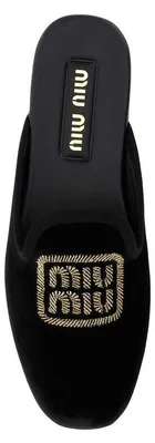 Produktbild von Miu Miu Mules aus Kalbsleder in Schwarz