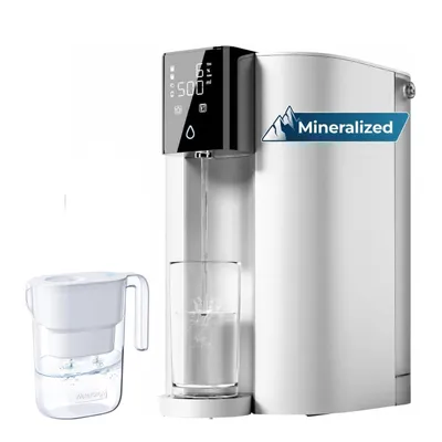 Produktbild von Waterdrop C1SL Alkalische Mineral-Osmoseanlage mit einer zusätzlichen WD-PT-05W Wasserfilterkanne
