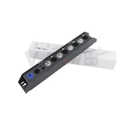 Zdjęcie produktu dla Sterowanie oświetleniem scenicznym, 4-portowy DMX512, rozdzielacz zasilania