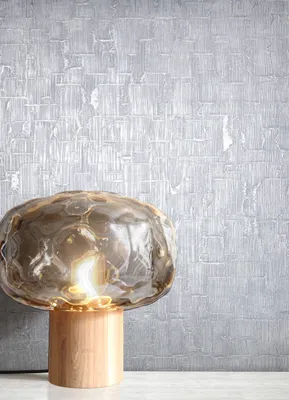 Produktbild von NEWROOM Tapete Silber Vliestapete Leicht Glänzend -  Glamour Grau  Struktur   Modern