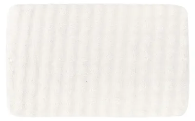 Produktbild von TENDANCE Duschvorleger Badvorleger 50 x 80 cm Badematte weiß mit Felloptik Badezimmerteppich