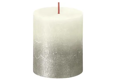Produktbild von Bolsius Rustik Kerze Weiche Perle Champagner 80/68mm