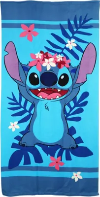 Produktbild von Disney Lilo und Stitch Mikrofaser Strandtuch  Badetuch XL 70x140 cm