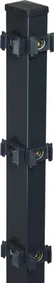Produktbild von Floraworld Zauneckpfosten Comfort 240 x 6 x 4 cm anthrazit